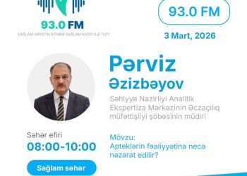 AEM-in Əczaçılıq müfəttişliyi şöbəsinin müdiri Pərviz Əzizbəyov: Apteklərin fəaliyyətinə necə nəzarət edilir?